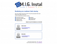 Náhled designu webu www.mig-instal.cz